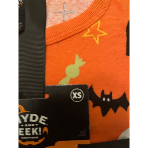 Hyde And EEK Boutique Women's 2-Piece Family Sleep Set Pajamas Size XS Orange - Picture 2 of 12